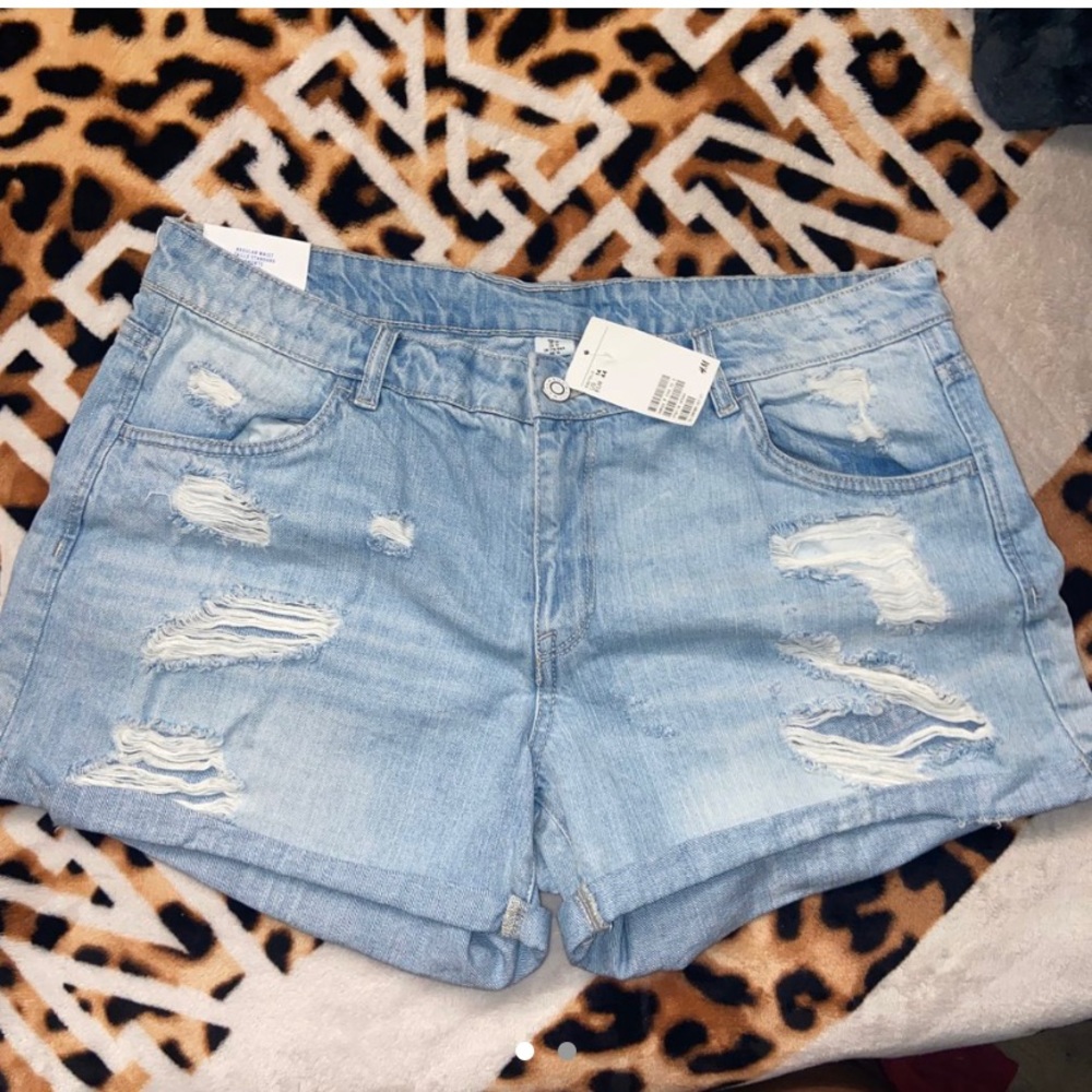 H&M Lightwashed Denim Shorts